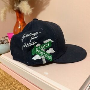 Exclusive Navy Blue Atlanta Braves Cloud Icons New Era 59Fifty Fitted  7 1/8